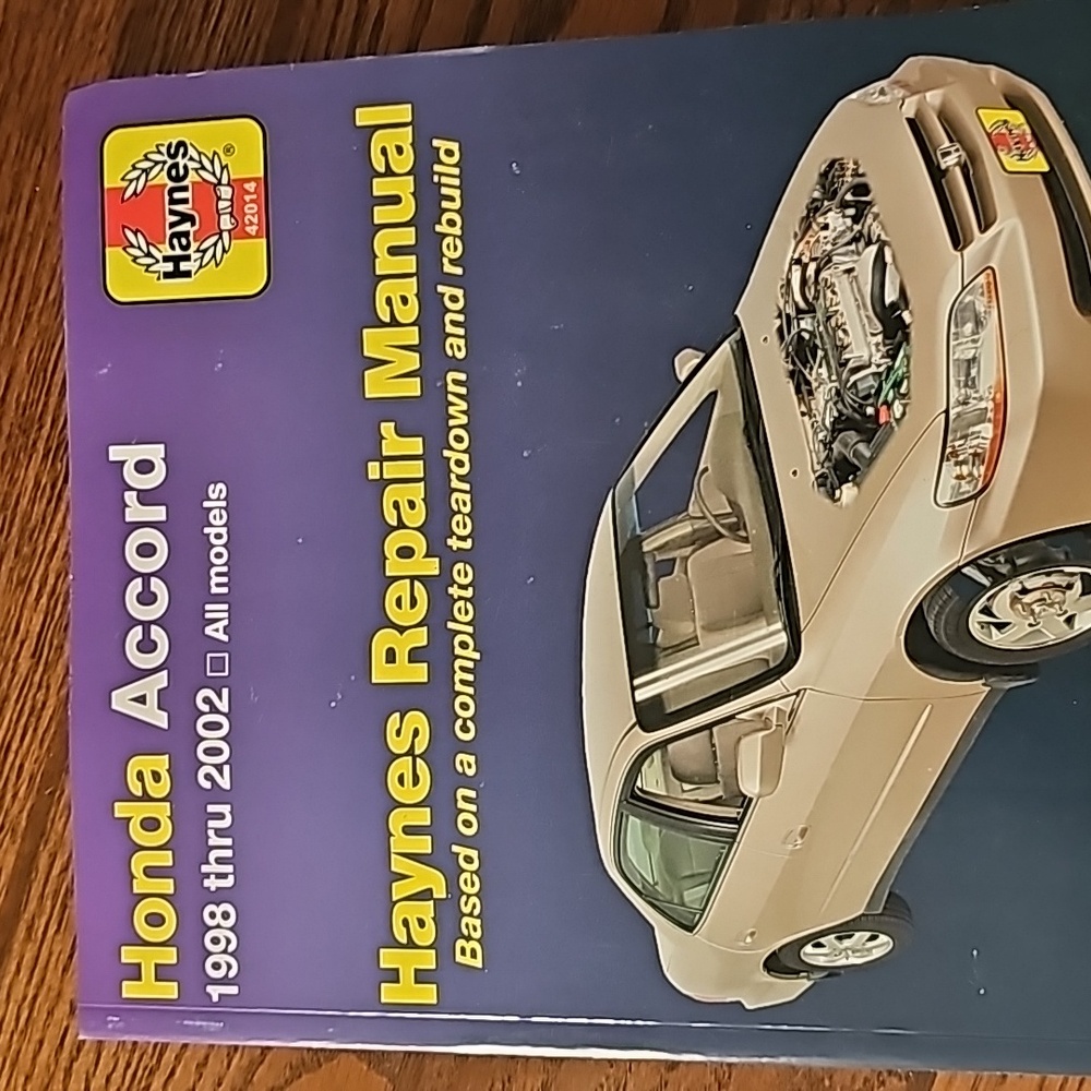 Haynes Honda Accord 1998-2002 Repair Manual H42014 - Picture 2 of 4